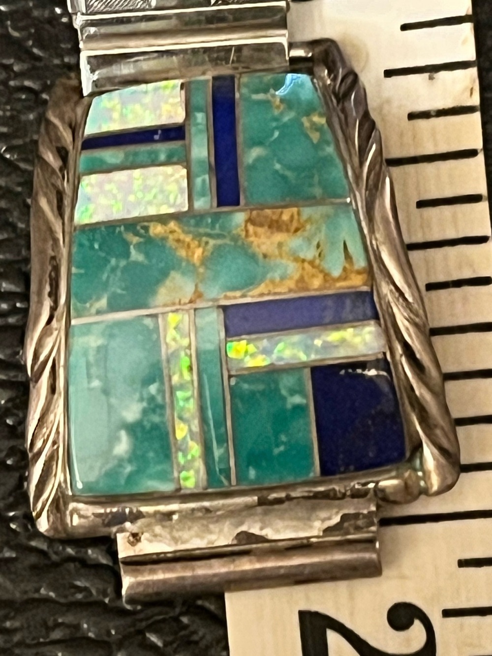 Vintage Navajo, Albert Yazzie inlay watch Tips